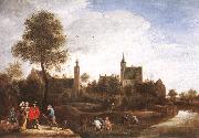 TENIERS, David the Younger A View of Het Sterckshof near Antwerp r oil painting on canvas
